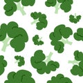 Broccoli seamless pattern