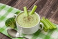 Broccoli soup with celery