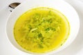 Broccoli soup with egg