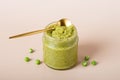 Broccoli and Spinach baby Food Puree in a Food Blender Royalty Free Stock Photo