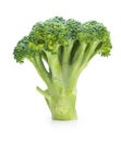 Broccoli standing, isolated on white Royalty Free Stock Photo