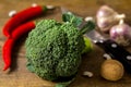 Broccoli and vegitables Royalty Free Stock Photo