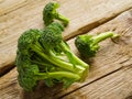 Broccoli on a wooden background. Delicious healthy product. Vitamins, antioxidants. organic food. Recipe book, food blog. Recipes