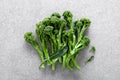 Broccolini. Fresh bunch of broccoli sprouts on a cooking table. Healthy food concept