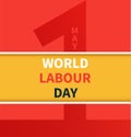 One May Labour Day Vector banner Royalty Free Stock Photo