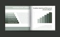 Brochure, Booklet page, text layout. Magazine layout for infographics. Web template