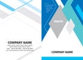 Business company folding brochure cover template design