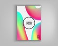 Brochure Cover Design Cards Isolated. Dynamic fashion flat design. Poster, banner, flyer, poster, business card and Royalty Free Stock Photo