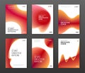 Brochure cover design templates set for business