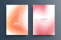 Brochure cover template layouts with abstract gradient design elements. Futuristic abstract modern pattern with fluid colors. Royalty Free Stock Photo