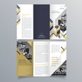 Brochure design, brochure template, creative tri-fold, trend brochure