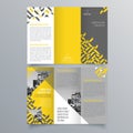 Brochure design, brochure template, creative tri-fold, trend brochure