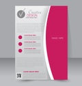 Brochure design. Flyer template. Editable A4 poster