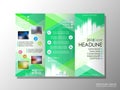 Brochure design template, business broadsheet concept, background Royalty Free Stock Photo