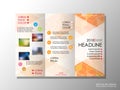 Brochure design template, business broadsheet concept, background Royalty Free Stock Photo