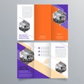 Brochure design, brochure template, creative tri-fold, trend brochure