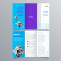 Brochure design, brochure template, creative tri-fold, trend brochure