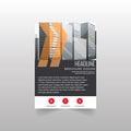 Brochure design template vector Flyers annual report