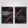 Brochure flier design template. Vector concert poster illustration.