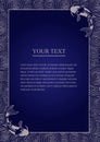 Brochure, flyer, banner template with traditional Japanese eastern ornament. Oriental waves and koi fish drawings. Blank with deco