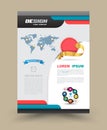 Brochure Flyer graphic design Layout template Royalty Free Stock Photo