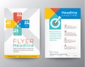 Brochure Flyer graphic design Layout vector template Royalty Free Stock Photo