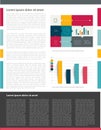 Brochure, flyer, newsletter, annual report layout template.