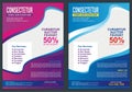 Brochure - Flyer Template Design Royalty Free Stock Photo