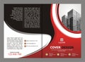 Brochure, Flyer, Template Design with Red and Black color Royalty Free Stock Photo