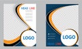 Brochure Flyer Template Magazine Cover Booklet Layout Poster Annual Report Illustration A4 page Business Company Leaflet Headline Royalty Free Stock Photo