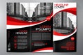 Brochure 3 fold flyer design a4 template.