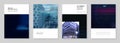 A4 brochure layout of covers design templates for trendy technology design modern electro music flyer leaflet, A4 format