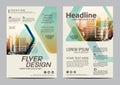 Brochure Layout design template. Annual Report Flyer Leaflet cover Presentation Modern background. illustration in A4 Royalty Free Stock Photo