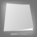 Brochure or magazine mockup on gray Royalty Free Stock Photo