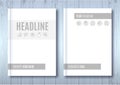 Brochure Mock-up Blank magazine Cover template notebook Vector illustration Royalty Free Stock Photo