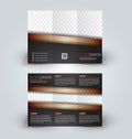 Brochure mock up design template for business, education, advertisement. Trifold booklet