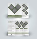 Brochure mock up design template for business