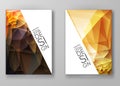 Brochure Multicolored Polygonal Mosaic Backgrounds