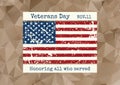 Brochure poster templates in veterans day