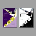 The brochure for the report, a cover leaflet, presentation, flyer .Flat geometric abstract background