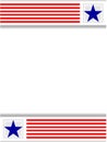 USA abstract flag symbolic patriotic frame Royalty Free Stock Photo