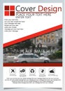 Brochure template for annual technology related reposts,vector design a4 layout with space for text and photos ten