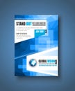 Brochure template, Flyer Design or Depliant Cover Royalty Free Stock Photo