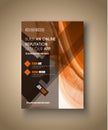 Brochure template, Flyer Design or Depliant Cover for business Royalty Free Stock Photo