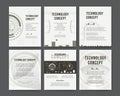 Brochure template layout, cover design annual report