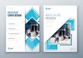 Brochure template layout design. Corporate business annual report, catalog, magazine, flyer mockup. Creative modern Royalty Free Stock Photo