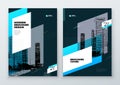 Brochure template layout design. Corporate business annual report, catalog, magazine, flyer mockup. Creative modern