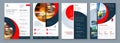 Brochure Template Layout Design Set Corporate Business Annual Report Catalog Magazine Flyer Mockup Creative Modern Royalty Free Stock Photo