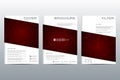 Brochure template layout, flyer, cover, annual report, magazine in A4 size. Structure of molecular particles and atom Royalty Free Stock Photo