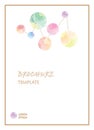 Brochure template write text word